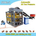 SYN2-5 automatic hydraulic adobe interlocking brick machine